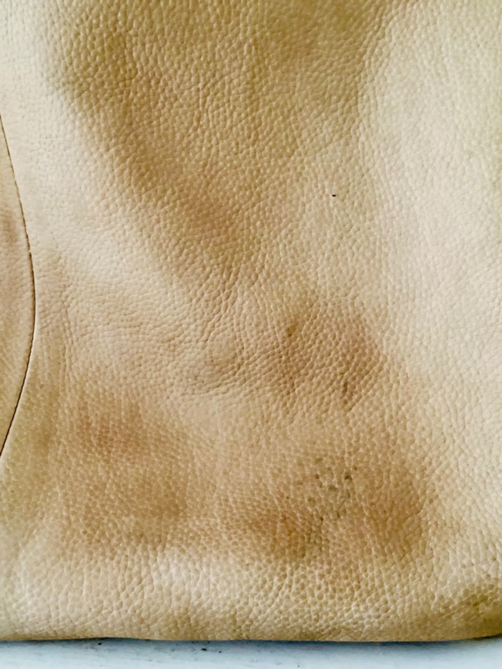 Anthropologie Isa Tote Bag Large Tan Soft Leather Shoulder hobo Purse - Picture 3 of 16